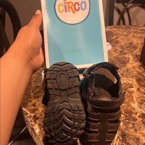 Circo Black Outdoor Sandals with Rugged Design